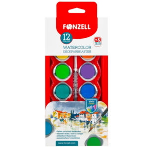 آبرنگ 12 رنگ فونزل