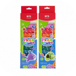 خمیر بازی 12 رنگ جعبه مقوایی MG